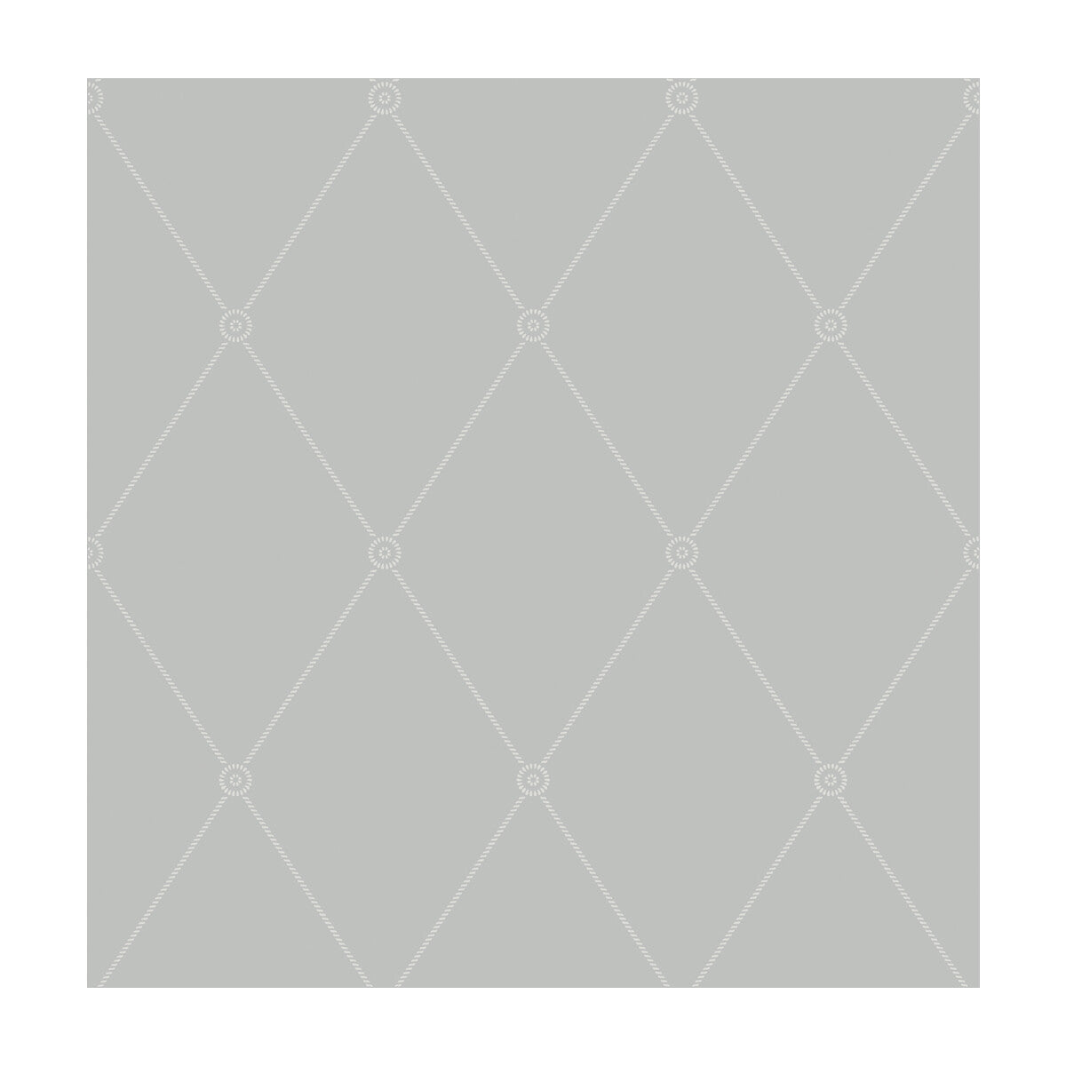 COLE & SON 100/13062.CS.0 LARGE GEORGIAN ROPE TRELLIS GREY Wallpaper - Eade's Wallpaper