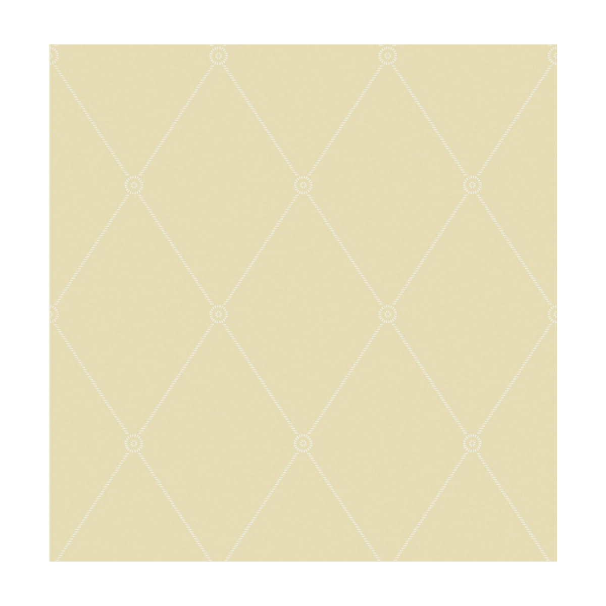 COLE & SON 100/13063.CS.0 LARGE GEORGIAN ROPE TRELLIS STRAW Wallpaper - Eade's Wallpaper