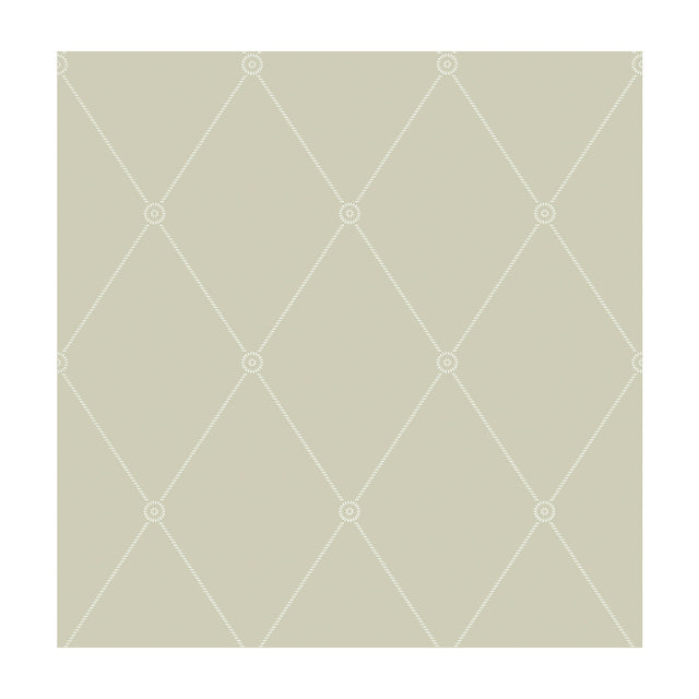 COLE & SON 100/13065.CS.0 LARGE GEORGIAN ROPE TRELLIS OLIVE Wallpaper - Eade's Wallpaper