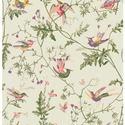 COLE & SON 100/14070.CS.0 HUMMINGBIRDS GREEN MULTI-COLOUR Wallpaper - Eade's Wallpaper