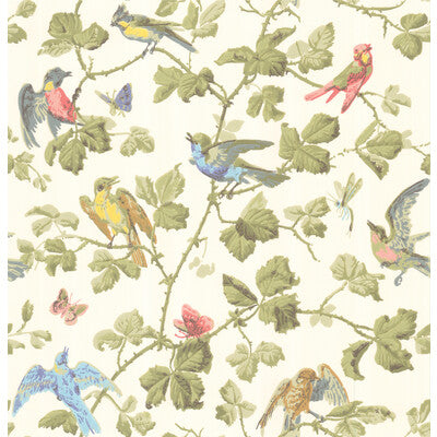 COLE & SON 100/2006.CS.0 WINTER BIRDS MULTI-COLOURED Wallpaper - Eade's Wallpaper