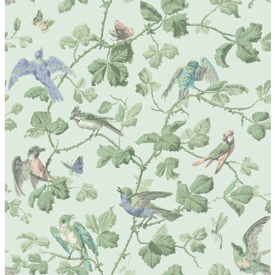 COLE & SON 100/2007.CS.0 WINTER BIRDS DUCK EGG Wallpaper - Eade's Wallpaper