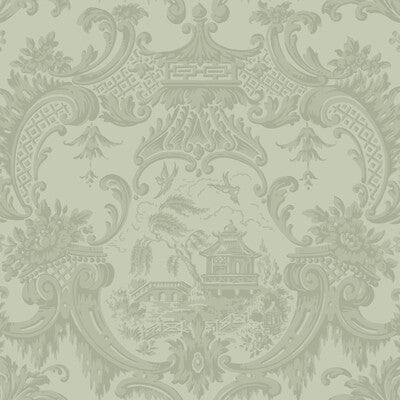 COLE & SON 100/3013.CS.0 CHIPPENDALE CHINA OLIVE Wallpaper - Eade's Wallpaper