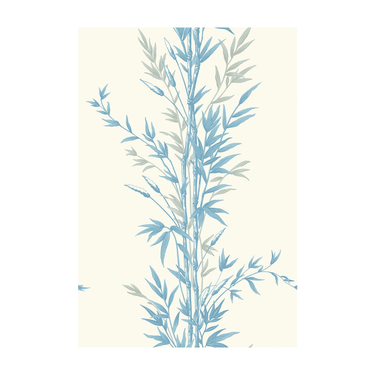 COLE & SON 100/5022.CS.0 BAMBOO BLUE ON IVORY Wallpaper - Eade's Wallpaper