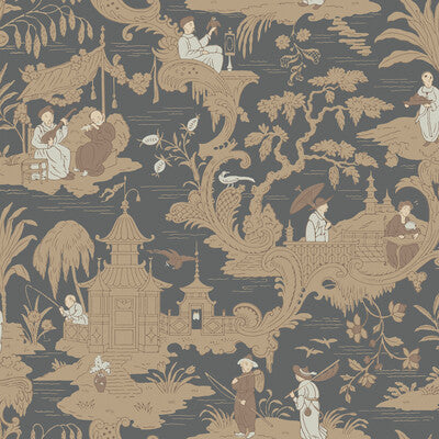 COLE & SON 100/8040.CS.0 CHINESE TOILE CHARCOAL Wallpaper - Eade's Wallpaper
