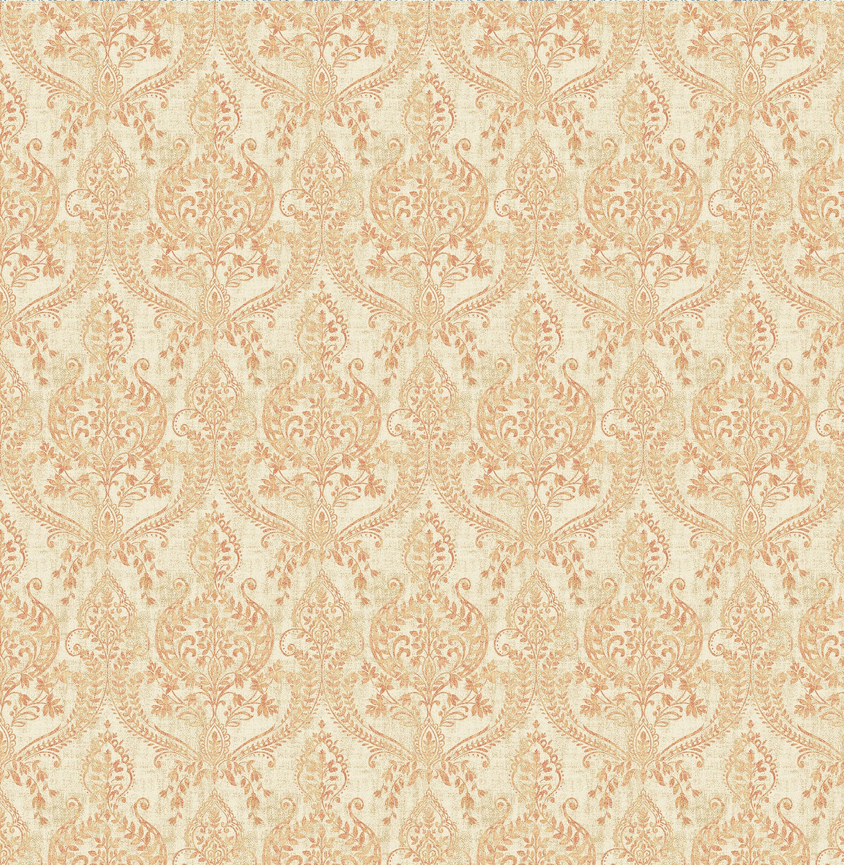 A-Street Prints 1014-001818 Waverly Rust Petite Damask Wallpaper