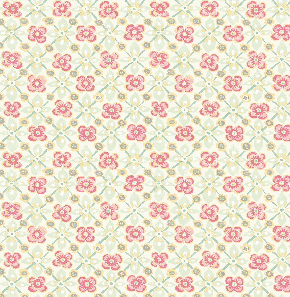 A-Street Prints 1014-001821 Free Spirit Pink Floral Wallpaper