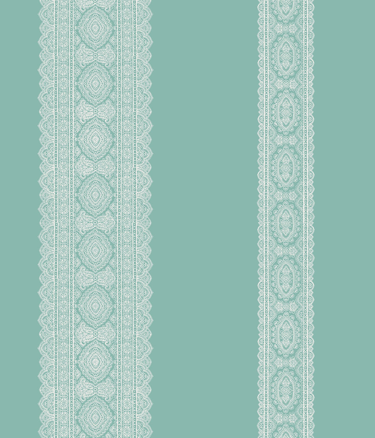 A-Street Prints 1014-001834 Brynn Turquoise Paisley Stripe Wallpaper