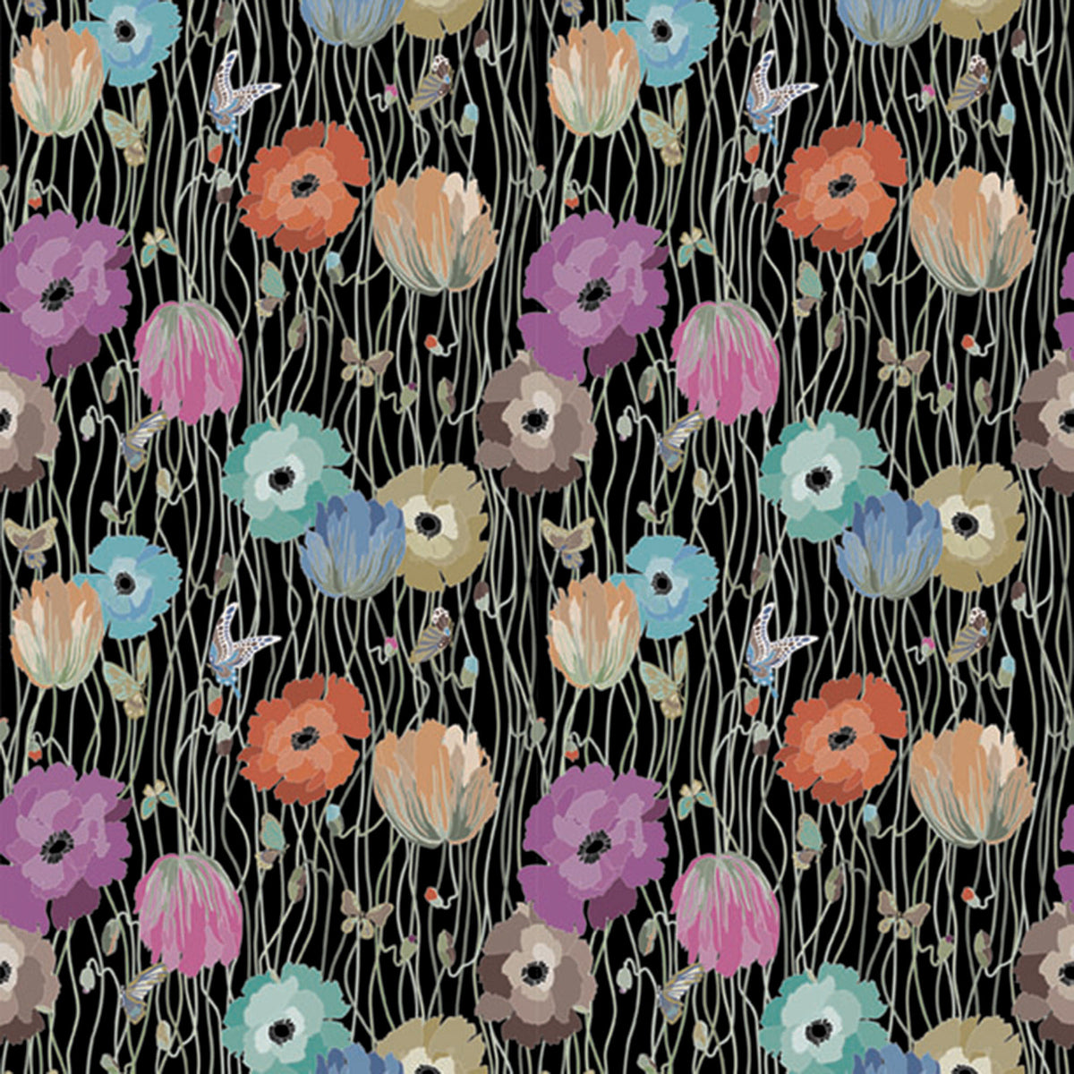 JF FABRICS 1-W8801 10195 Wallpaper