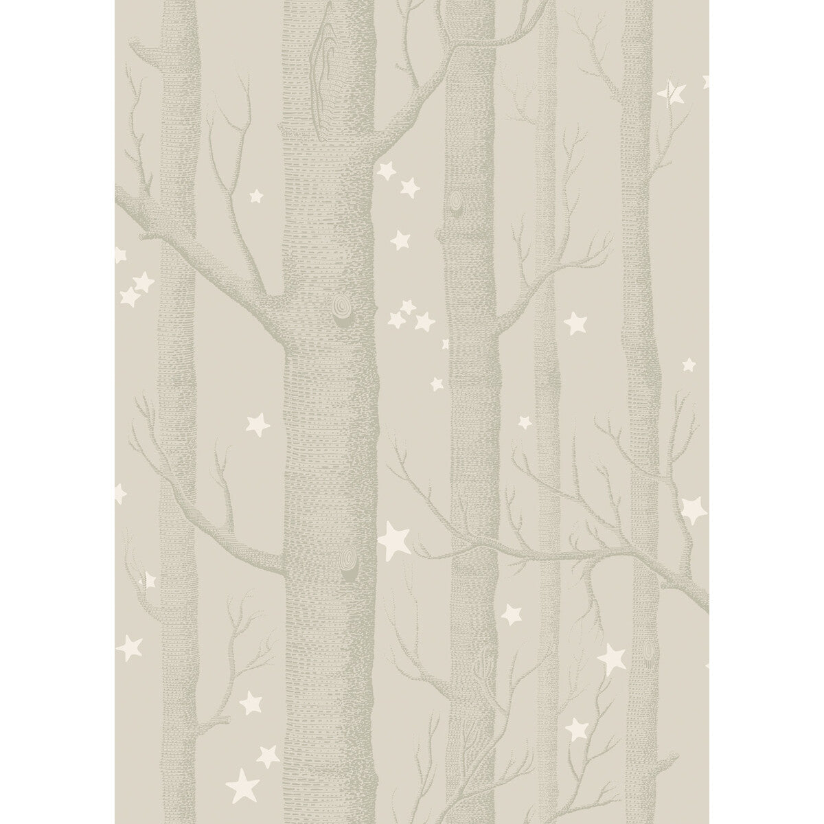 COLE & SON 103/11048.CS.0 WOODS & STARS GREY Wallpaper - Eade's Wallpaper