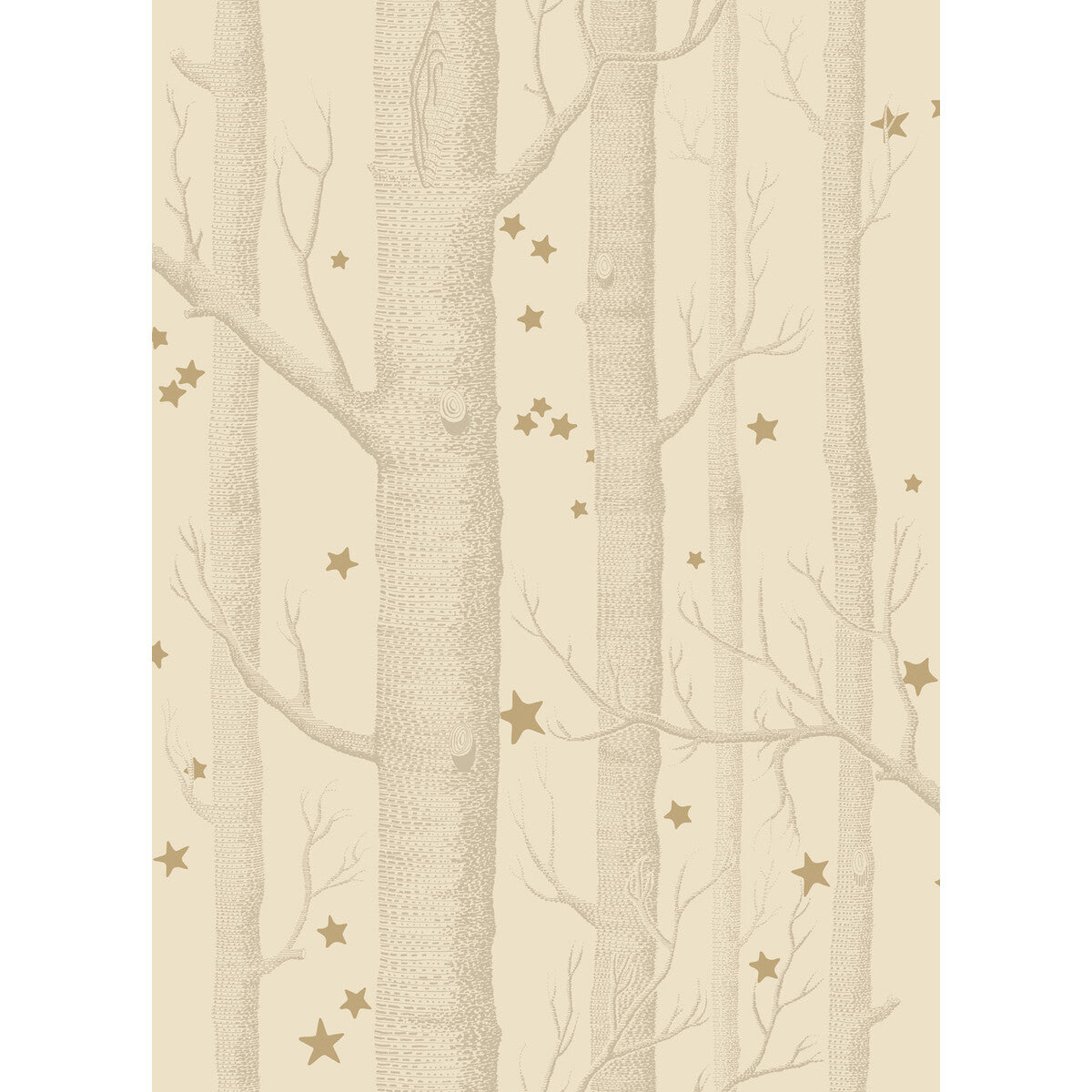 COLE & SON 103/11049.CS.0 WOODS & STARS BUFF/GOLD Wallpaper - Eade's Wallpaper