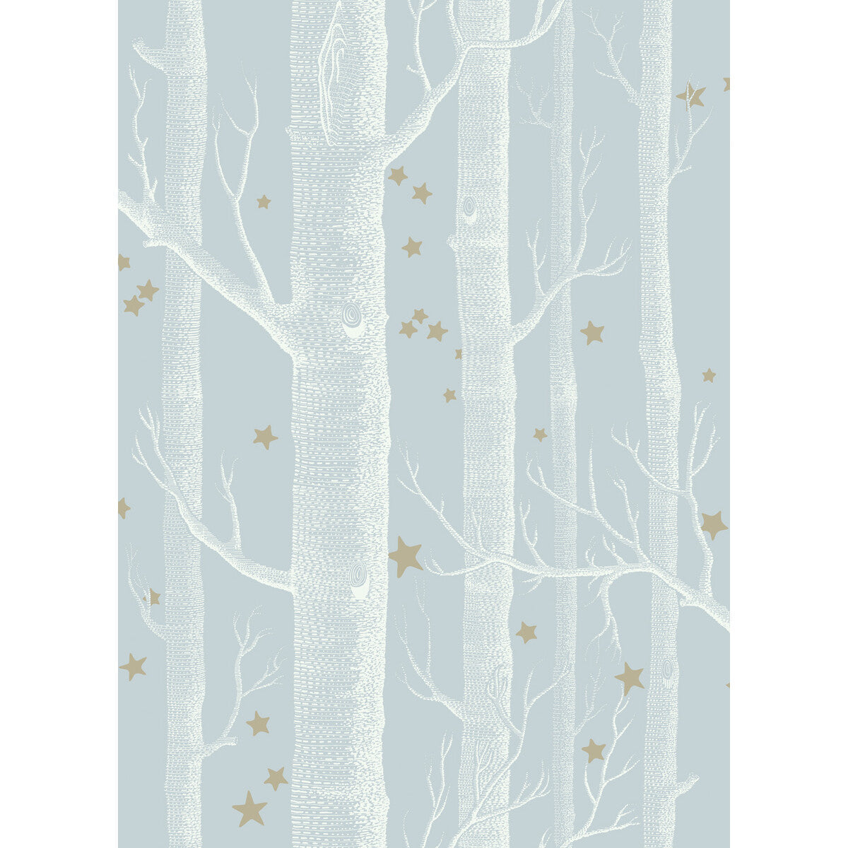 COLE & SON 103/11051.CS.0 WOODS & STARS POWDER BLUE Wallpaper - Eade's Wallpaper