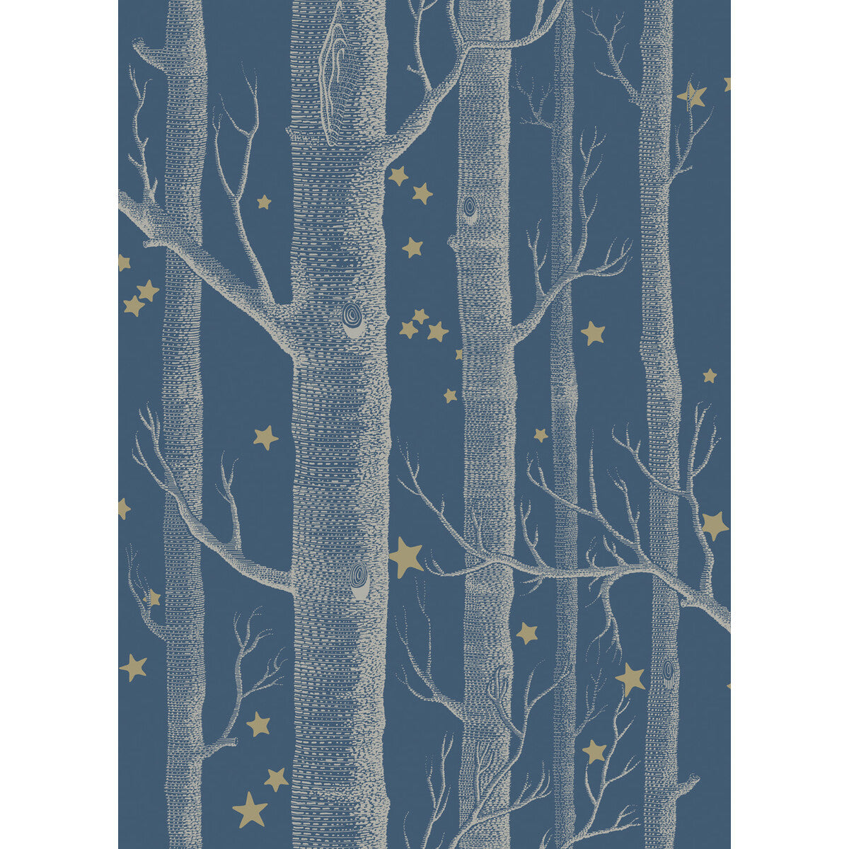 COLE & SON 103/11052.CS.0 WOODS & STARS MIDNIGHT Wallpaper - Eade's Wallpaper