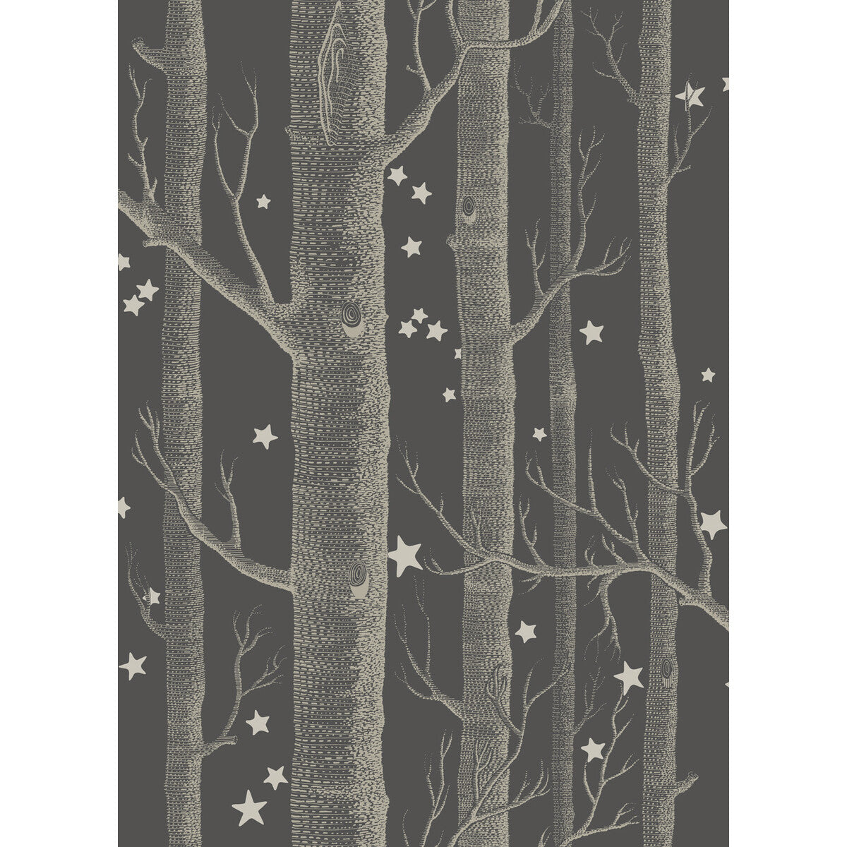 COLE & SON 103/11053.CS.0 WOODS & STARS CHARCOAL Wallpaper - Eade's Wallpaper