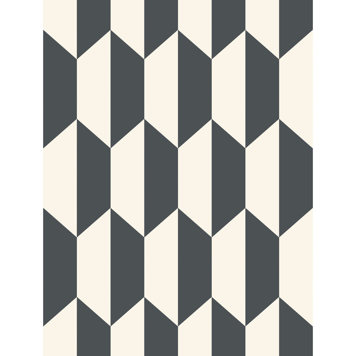 COLE & SON 105/12050.CS.0 TILE BLACK AND WHITE Wallpaper - Eade's Wallpaper