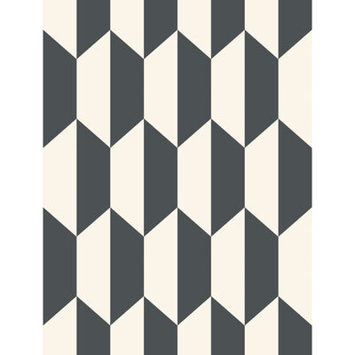 COLE & SON 105/12050.CS.0 TILE BLACK AND WHITE Wallpaper - Eade's Wallpaper