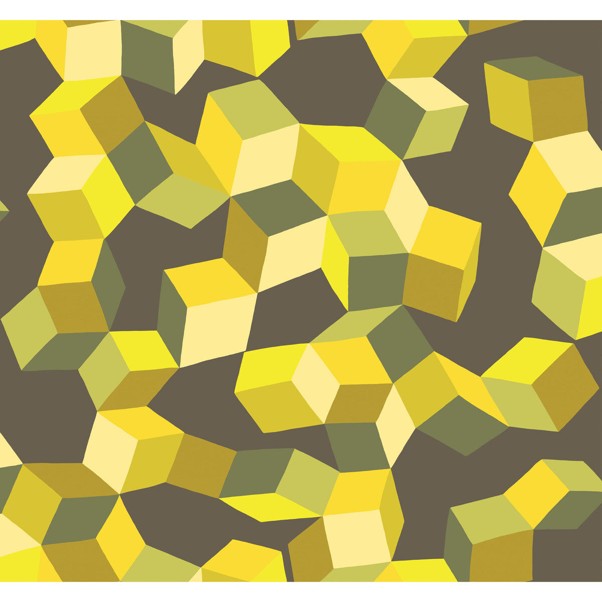 COLE & SON 105/2012.CS.0 PUZZLE YELLOW AND BLACK Wallpaper - Eade's Wallpaper