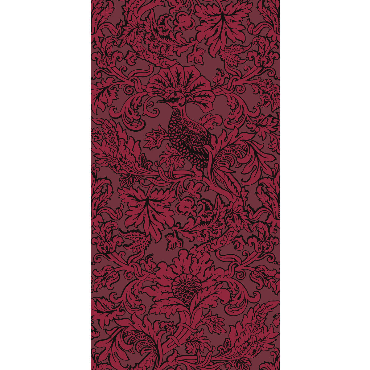 COLE & SON 108/1004.CS.0 BALABINA VELVET RED Wallpaper - Eade's Wallpaper