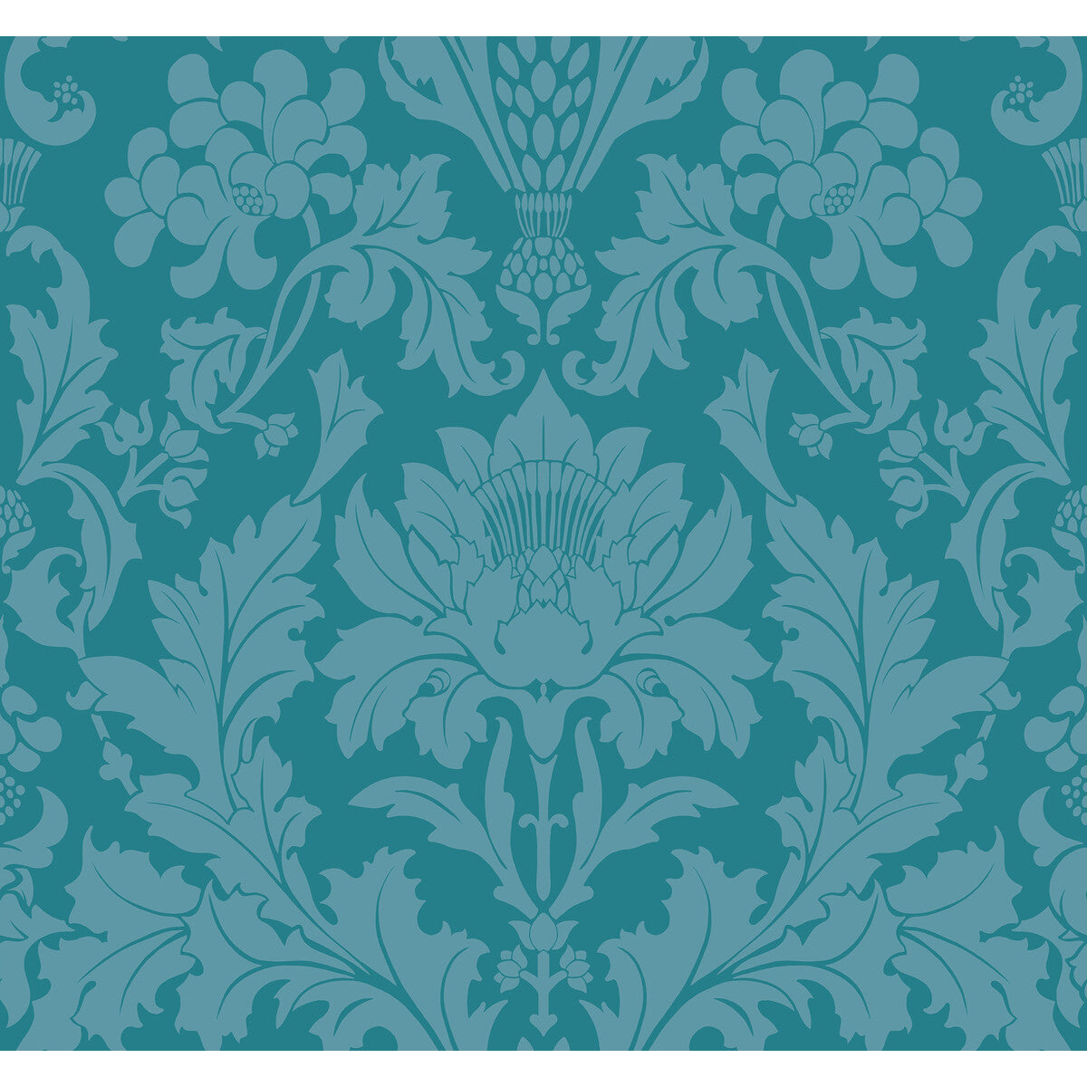 COLE & SON 108/7033.CS.0 FONTEYN TEAL Wallpaper - Eade's Wallpaper