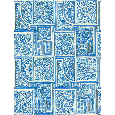 COLE & SON 108/9045.CS.0 BELLINI BLUE & WHITE Wallpaper - Eade's Wallpaper