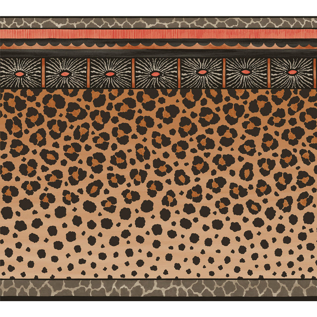 COLE & SON 109/13060.CS.0 ZULU BORDER RED & BROWN Wallpaper - Eade's Wallpaper