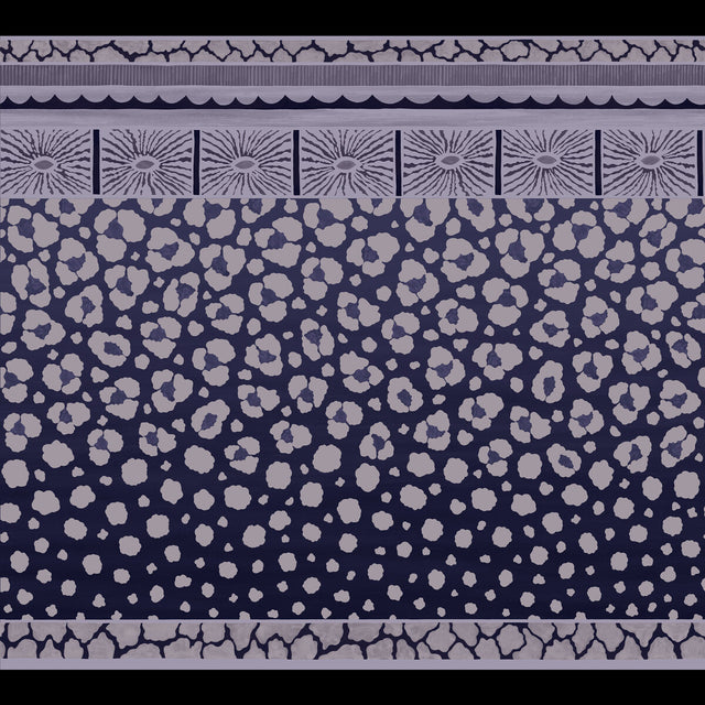 COLE & SON 109/13061.CS.0 ZULU BORDER BLACK & WHITE Wallpaper - Eade's Wallpaper