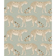 COLE & SON 109/2009.CS.0 LEOPARD WALK OLIVE & WHITE Wallpaper - Eade's Wallpaper