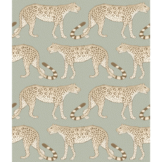 COLE & SON 109/2009.CS.0 LEOPARD WALK OLIVE & WHITE Wallpaper - Eade's Wallpaper