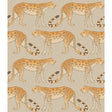 COLE & SON 109/2010.CS.0 LEOPARD WALK STONE & ORANGE Wallpaper - Eade's Wallpaper