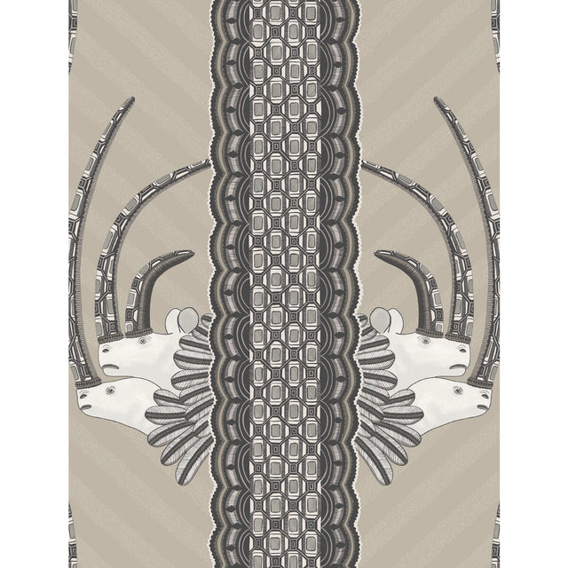 COLE & SON 109/3013.CS.0 JABU LINEN & BLACK Wallpaper - Eade's Wallpaper