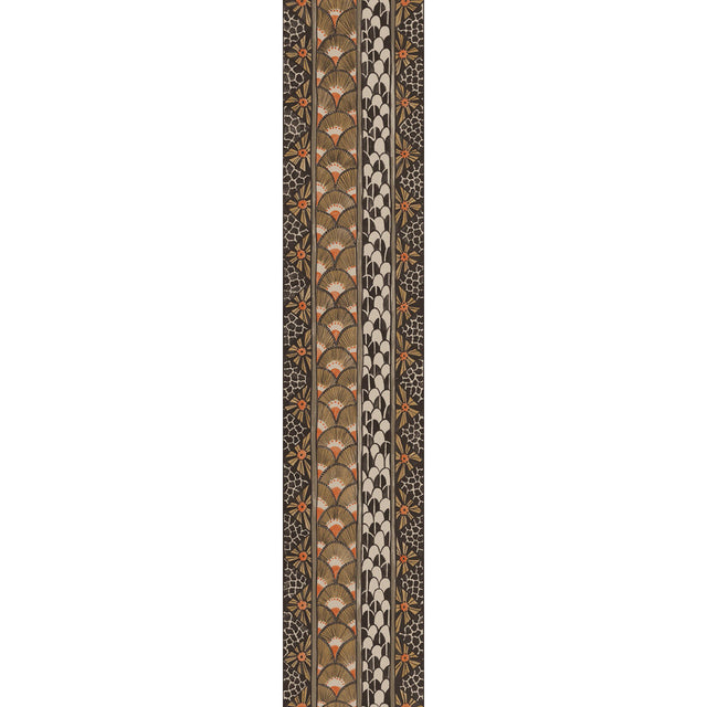 COLE & SON 109/5026.CS.0 ARDMORE BORDER BLACK & BURNT ORANGE Wallpaper - Eade's Wallpaper