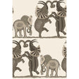 COLE & SON 109/8036.CS.0 SAFARI DANCE NEUTRAL & CHARCOAL Wallpaper - Eade's Wallpaper