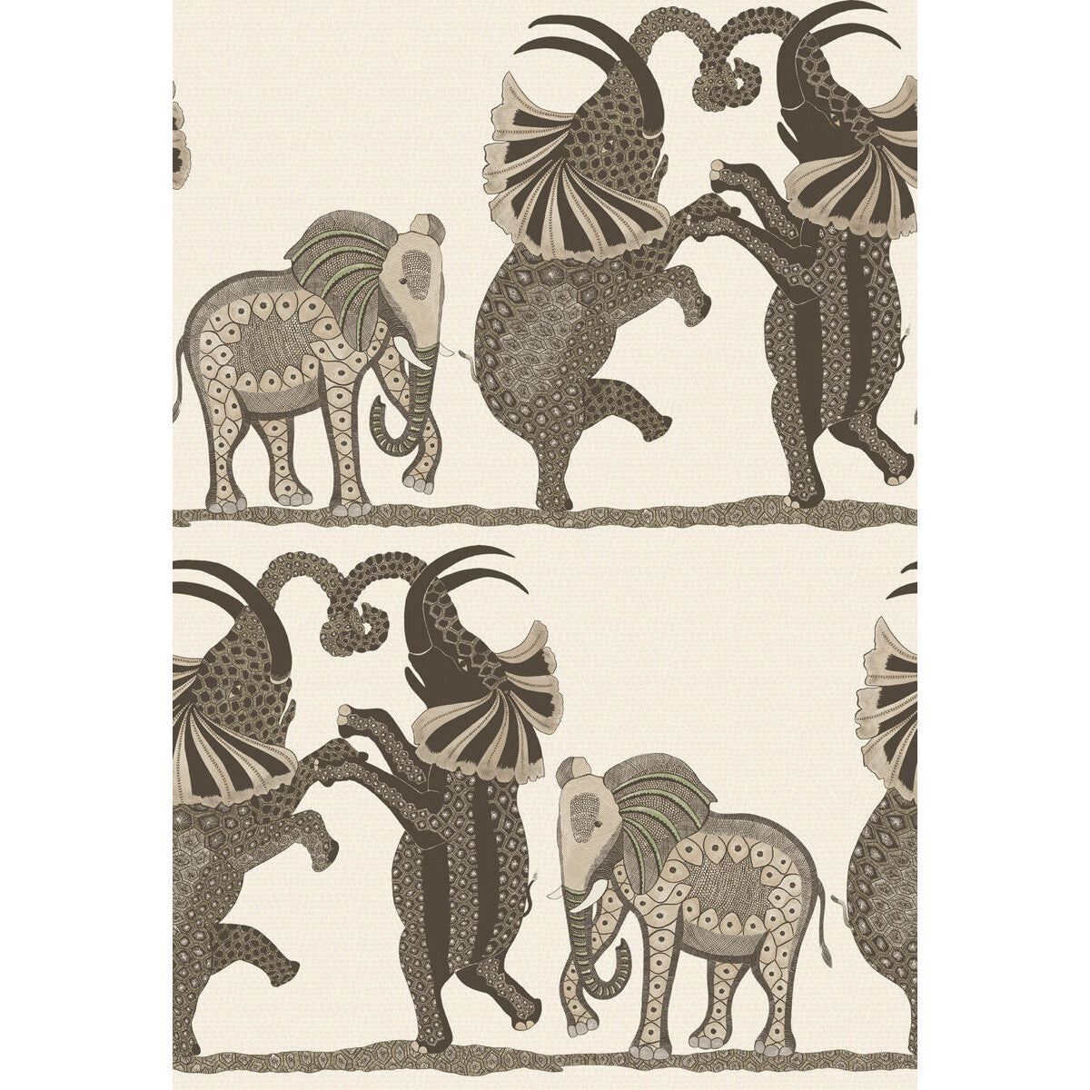COLE & SON 109/8036.CS.0 SAFARI DANCE NEUTRAL & CHARCOAL Wallpaper - Eade's Wallpaper