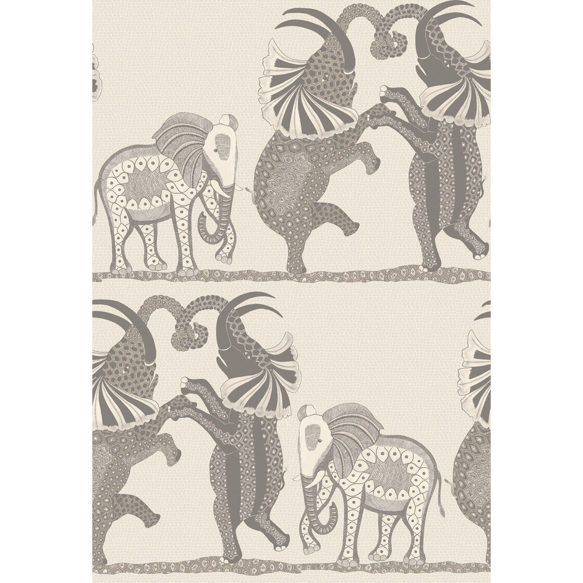 COLE & SON 109/8037.CS.0 SAFARI DANCE PALE STONE & GREY Wallpaper - Eade's Wallpaper