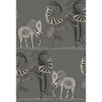COLE & SON 109/8039.CS.0 SAFARI DANCE CHARCOAL BLACK & WHITE Wallpaper - Eade's Wallpaper
