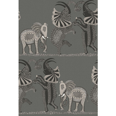 COLE & SON 109/8039.CS.0 SAFARI DANCE CHARCOAL BLACK & WHITE Wallpaper - Eade's Wallpaper