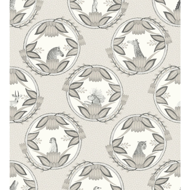 COLE & SON 109/9044.CS.0 ARDMORE CAMEOS GREY Wallpaper - Eade's Wallpaper