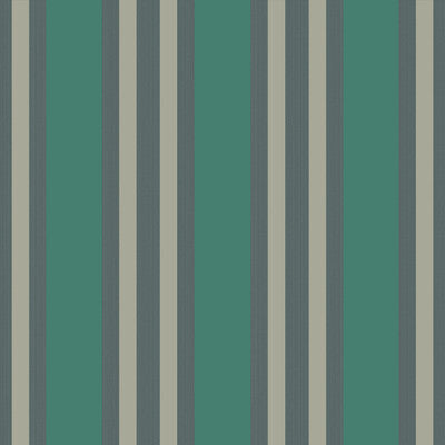 COLE & SON 110/1002.CS.0 POLO STRIPE TEAL/GILVER Wallpaper - Eade's Wallpaper