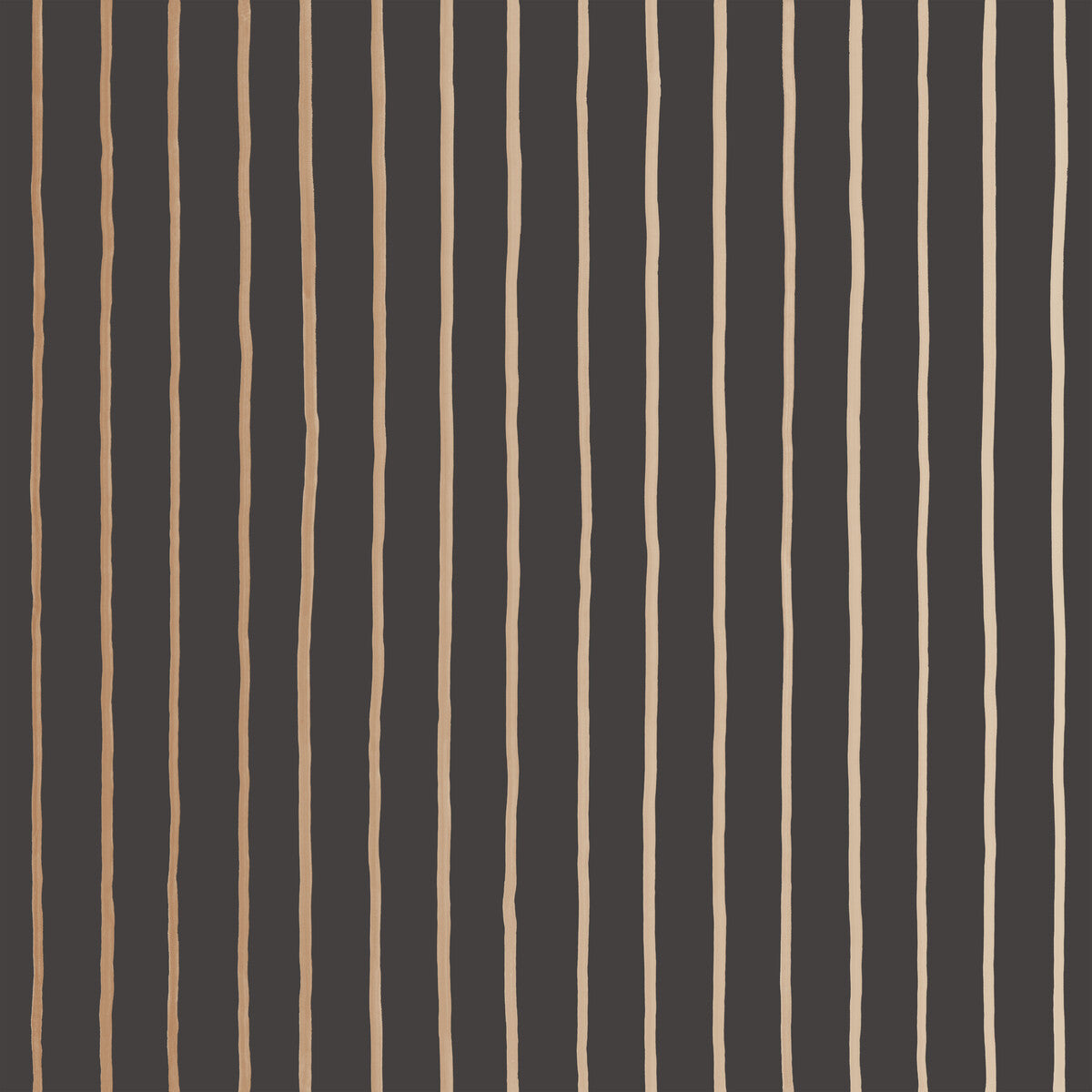 COLE & SON 110/7034.CS.0 COLLEGE STRIPE CHARCOAL+GOLD Wallpaper - Eade's Wallpaper