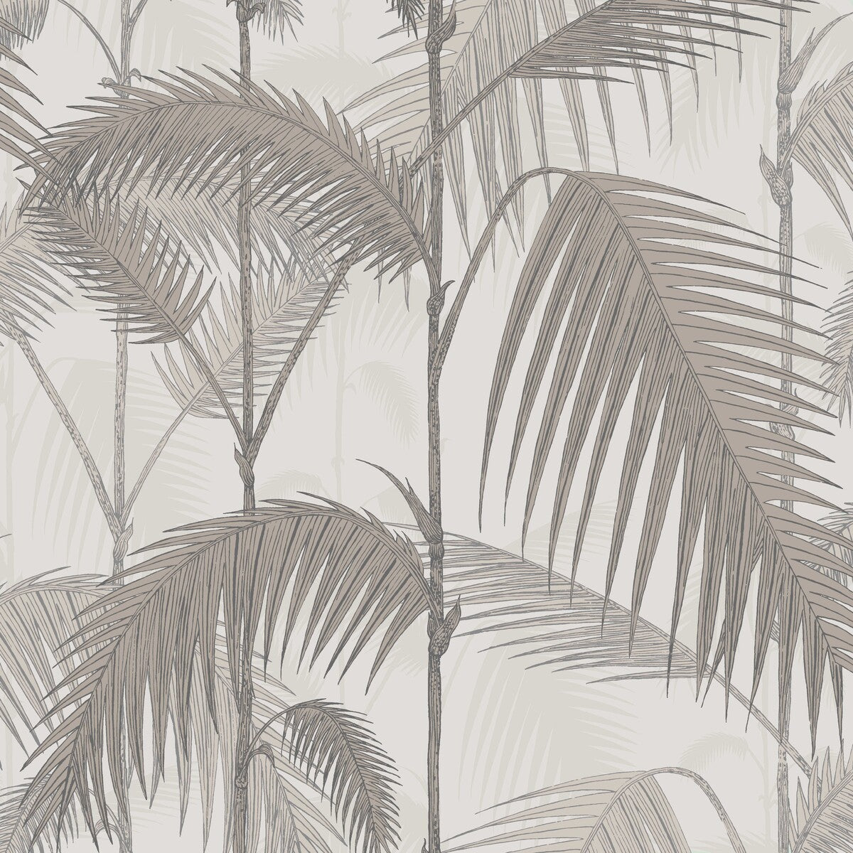 COLE & SON 112/1004.CS.0 PALM JUNGLE STONE/TAUPE Wallpaper - Eade's Wallpaper