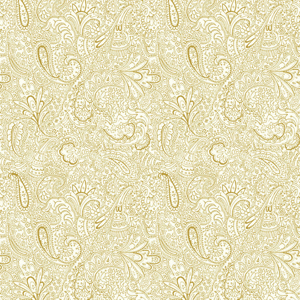 Galerie 11301 Gold Paisley - Eade's Wallpaper