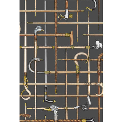 COLE & SON 114/14028.CS.0 BASTONI CHARCOAL Wallpaper - Eade's Wallpaper