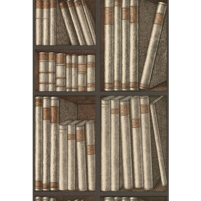 COLE & SON 114/15030.CS.0 EX LIBRIS OAT/CHARCOAL Wallpaper - Eade's Wallpaper
