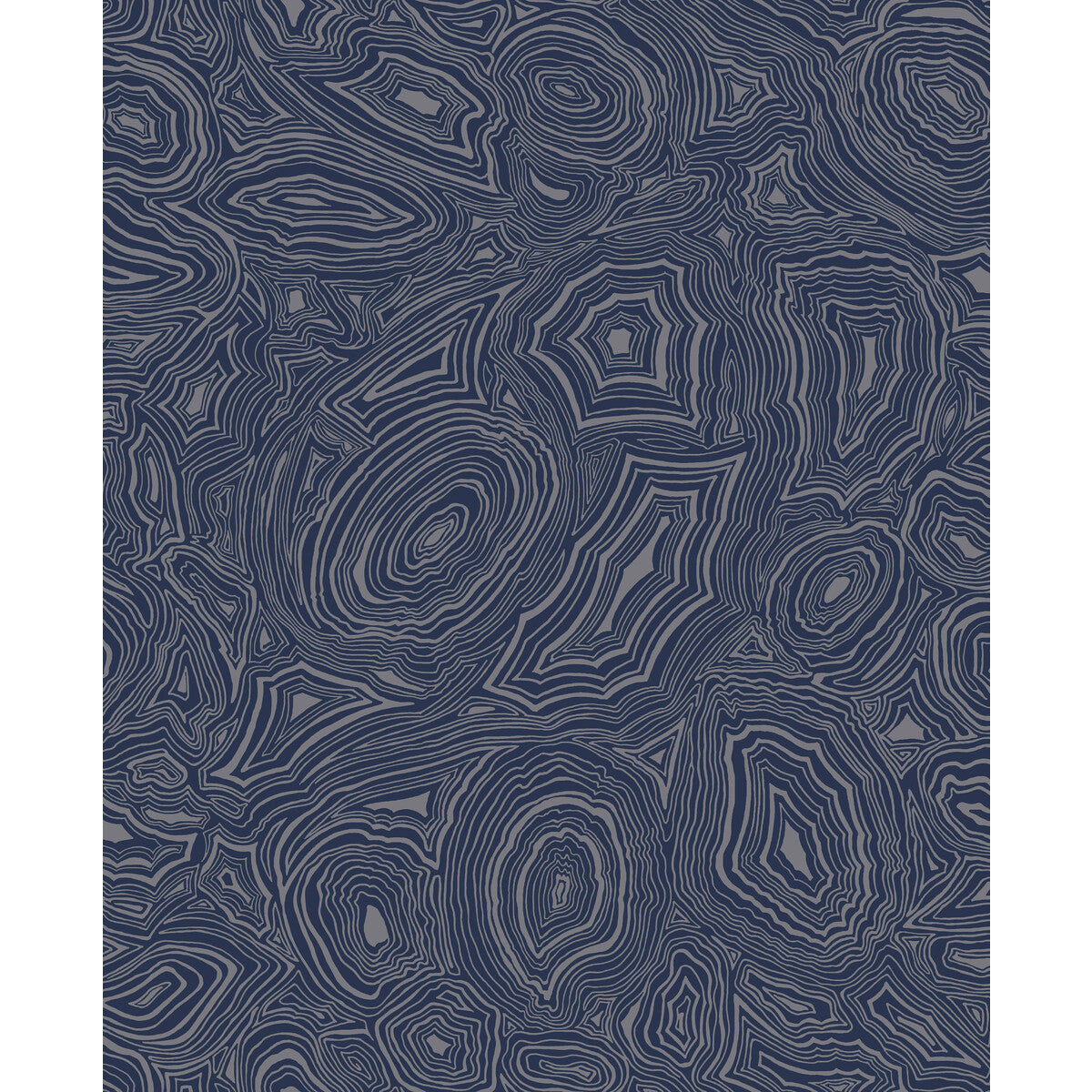 COLE & SON 114/17034.CS.0 MALACHITE MIDNIGHT/SILVER Wallpaper - Eade's Wallpaper