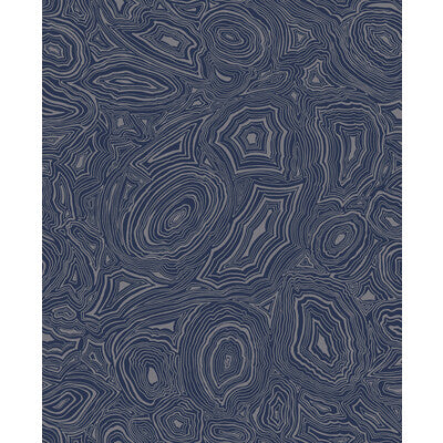 COLE & SON 114/17034.CS.0 MALACHITE MIDNIGHT/SILVER Wallpaper - Eade's Wallpaper