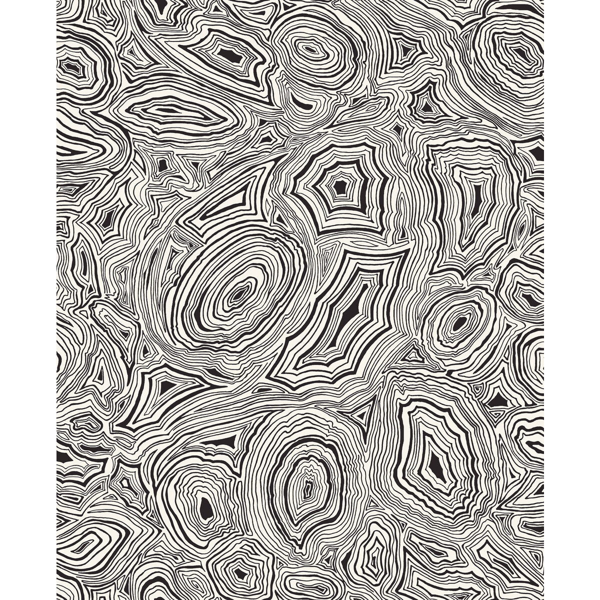 COLE & SON 114/17036.CS.0 MALACHITE WHITE/BLACK Wallpaper - Eade's Wallpaper
