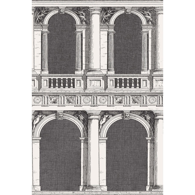 COLE & SON 114/22042.CS.0 PROCURATIE BLACK/WHITE Wallpaper - Eade's Wallpaper