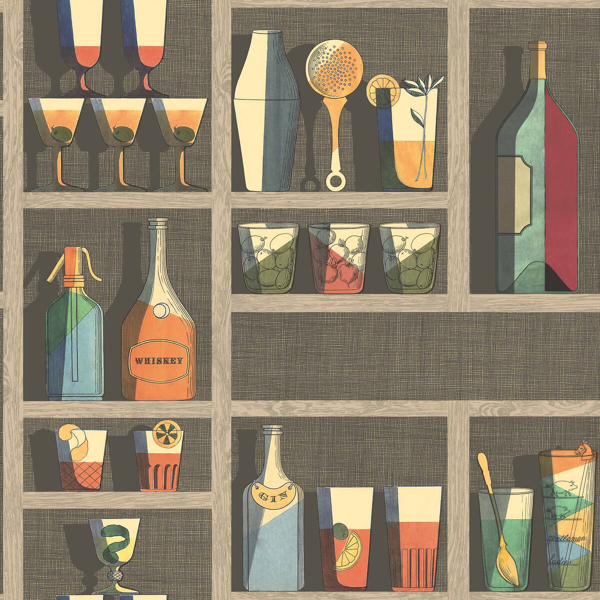 COLE & SON 114/23043.CS.0 COCKTAILS MULTI Wallpaper - Eade's Wallpaper