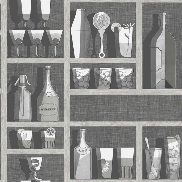 COLE & SON 114/23045.CS.0 COCKTAILS SOOT/SNOW Wallpaper - Eade's Wallpaper