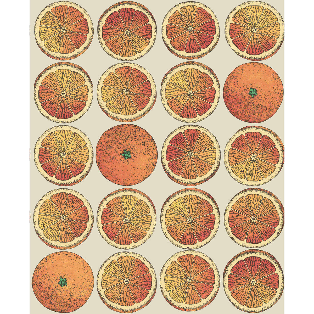 COLE & SON 114/24047.CS.0 ARANCE ORANGE/CREAM Wallpaper - Eade's Wallpaper